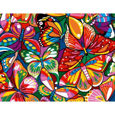 Canevas Papillons colorés Margot de Paris