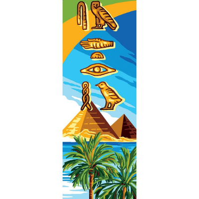 Tableau Canevas Pénélope motif Pays des pharaons de la marque Luc Créations