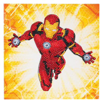 Carte Broderie Diamant Iron Man Crystal Art D.I.Y