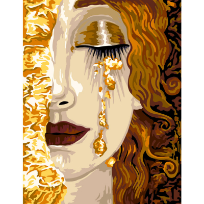 Kit canevas pénélope Les larmes d'or de Freyja Klimt Margot de Paris