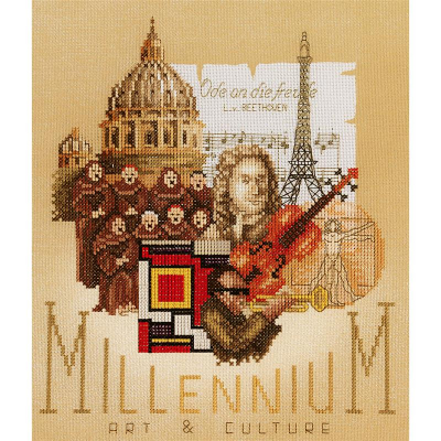 Kit point de croix compté Millenium arts et culture Lanarte