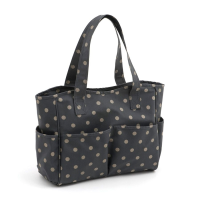 Sac à ouvrages Pois gris Hobby Gift