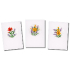 3 cartes à broder Fleurs et lavande Kit point de croix Vervaco
