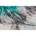 Kit de broderie avec perles motif Aigue-marine de la marque Abris Art, tableau à broder avec des perles, répresentant une pierre précieuse avec la couleur bleu clair de la mer