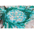 Kit de broderie avec perles motif Aigue-marine de la marque Abris Art, tableau à broder avec des perles, répresentant une pierre précieuse avec la couleur bleu clair de la mer
