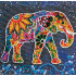 Kit de broderie avec perles motif Éléphant Indien de la marque Abris Art, tableau à broder avec des perles