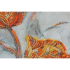 Kit de broderie avec perles motif Fleurs oranges de la marque Abris Art, tableau à broder avec des perles