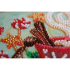 Kit de broderie avec perles motif L'arôme des vacances de la marque Abris Art, tableau esprit de noël à broder avec des perles, motif chocolat chaud