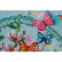 Kit de broderie avec perles motif Les clés du Printemps de la marque Abris Art, tableau de papillons à broder avec des perles