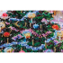 Kit de broderie avec perles motif Noël sous les fenêtres de la marque Abris Art, modèle répresentant un sapin de noël sous la neige, tableau à créer avec des perles
