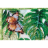 Kit de broderie avec perles motif Papillons de la marque Abris Art, tableau de papillons à broder avec des perles