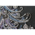 Kit de broderie avec perles motif Sapin argenté de la marque Abris Art, tableau esprit de noël à broder avec des perles