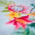 Nappe imprimée à broder en divers points de broderie et au point de croix, motif Fleurs tropicales de la marque Vervaco