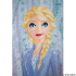 Kit Point de Croix Compté Elsa à broder Vervaco Licence Disney Frozen