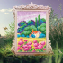 Kit à broder au point de croix motif Maison de campagne de la marque RTO, tableau à broder présentant un magnifique paysage de campagne, une maison et un champ de fleurs