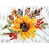 Kit point de croix imprimé Bouquet d'Automne Ladybird