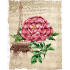 Kit point de croix imprimé Rose romantique Ladybird