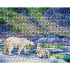 Kit à broder au point de croix motif Au Pôle Nord de la marque MP Studia, tableau dessin ours polaire à broder au point de croix