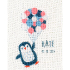 Kit à broder au point de croix motif Bonjour pingouin de la marque Vervaco