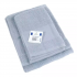 Serviette de toilette à broder Lot de 2 serviettes éponge coloris Bleu Nuage DMC